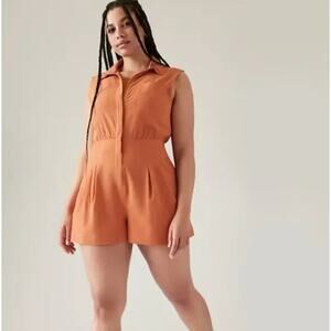 Athleta Terracotta Sleeveless Romper